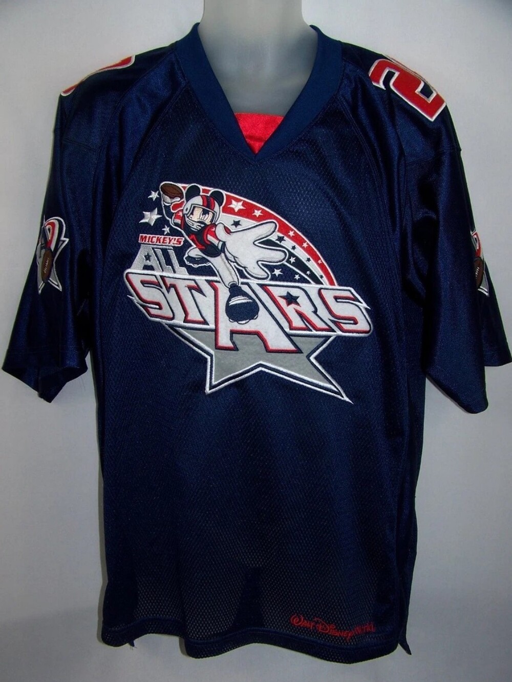Walt Disney World Vintage Football Jersey Mickeys All-Stars #28 Mens size Medium